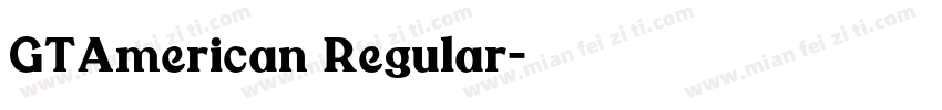 GTAmerican Regular字体转换